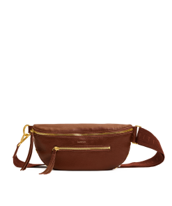Charles Crossbody | Sienna Pebble/Brushed Gold | Med