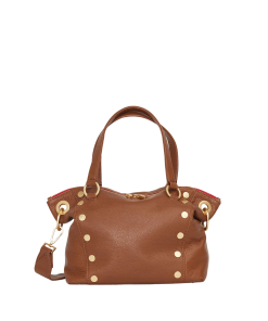 Daniel | Mahogany Pebble/Brushed Gold Red Zip | Med