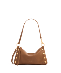 Kyle | Mahogany Pebble/Brushed Gold Red Zip | Sml