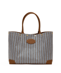 Olympia Tote | Cabana Blue/Brushed Gold