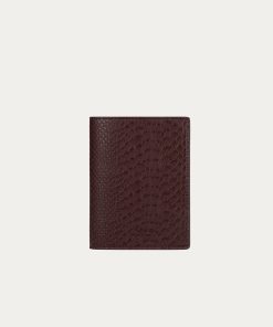 Passport Cover Berry Croc
