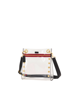 Tony Clear | Black/Brushed Gold Red Zip | Med
