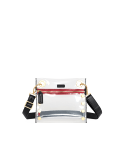 Tony Clear | Black/Brushed Gold Red Zip | Sml